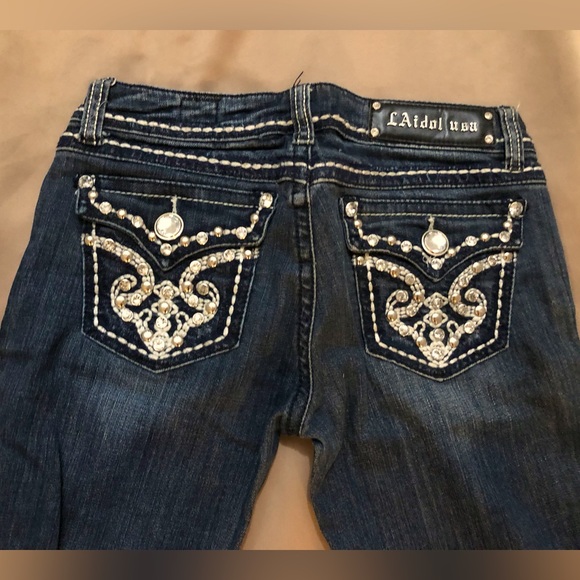 L.A. idol Denim - LA Idol Blinded out capris diamonds tons!!